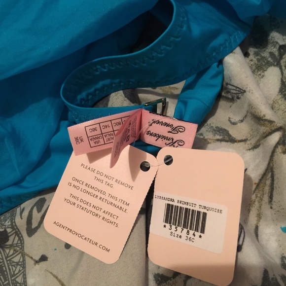 NWT Agent Provocateur Lyssandra swimsuit 36C - Picture 8 of 8